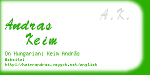 andras keim business card